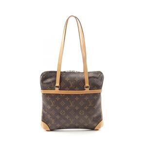 Louis Vuitton Cousin Shoulder Bag Canvas Leather Monogram Brown
